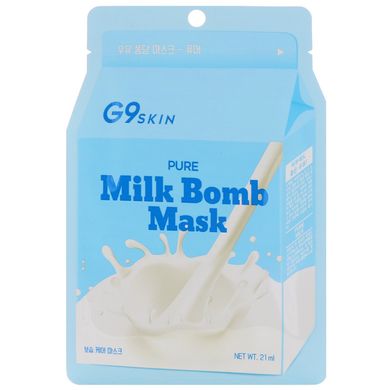 Маска Pure Milk Bomb, G9skin, 5 масок, 21 мл каждая купить в Киеве и Украине