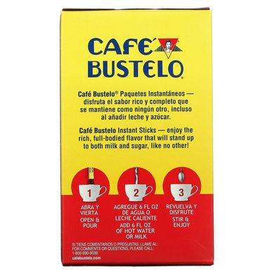 Cafe Bustelo, Розчинна кава еспресо, 6 пакетиків по 0,09 унції (2,6 г) кожен