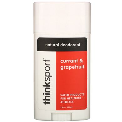Thinksport, натуральний дезодорант, смородина і грейпфрут, Think, 2,9 унц (85,8 мл)