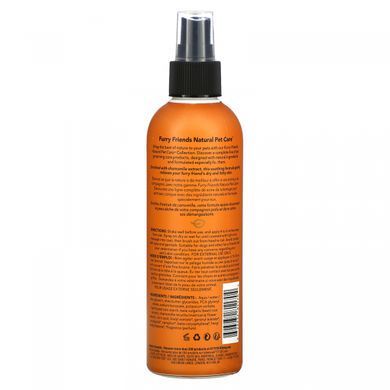 ATTITUDE, Furry Friends Natural Pet Care, безводный спрей для распутывания волос, лаванда, 8 жидких унций (240 мл)ATTITUDE, Furry Friends Natural Pet Care, waterless hair detangling spray, lavender, 8 fluid ounces (240 ml)