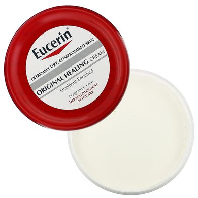 Оригінальний цілющий засіб, крем для дуже сухої шкіри, чутлива шкіра, без запаху, Eucerin, 454 г (16 унцій)