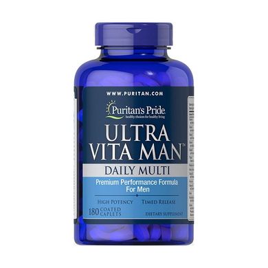 Мультивітаміни для чоловіків Ultra Vita Man ™, Ultra Vita Man ™ Time Release, Puritan's Pride, 180 таблеток
