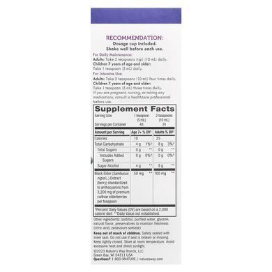 Elderberry syrup without sugar Natures Way (Sambucus) 240 ml
