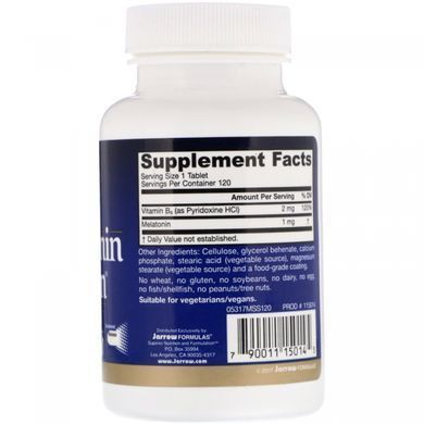 Мелатониновая поддержка, Melatonin Sustain, Jarrow Formulas, 120 таблеток купить в Киеве и Украине