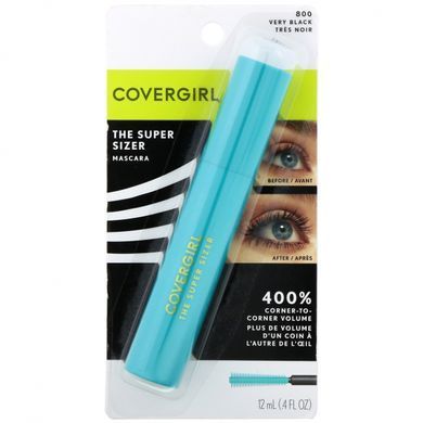 Тушь для ресниц с суперобъемом, оттенок 800 &laquo;Насыщенный черный&raquo;, The Super Sizer, Covergirl, 12 мл (0,4 жидк. унции) купить в Киеве и Украине