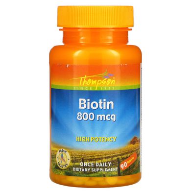 Біотин Thompson (Biotin) 800 мкг 90 таблеток