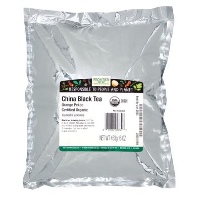 Чорний чай органік китайський Frontier Natural Products (Black Tea) 453 г