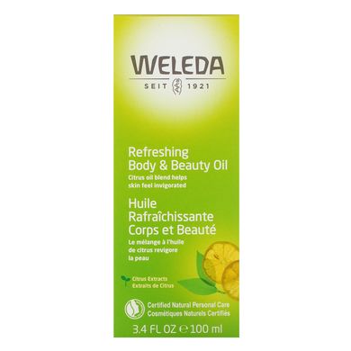 Освіжаюча олія для тіла і краси, цитрусові екстракти, Weleda, 3,4 р унц (100 мл)