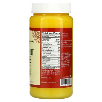 Kevala, кокосове топлене масло, суміш 50/50, 17,6 унцій (500 г)