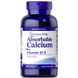 Абсорбируемый кальций плюс витамин D-3, Absorbable Calcium Plus Vitamin D-3, Puritan's Pride, 1300 мг/25 мг, 100 капсул фото