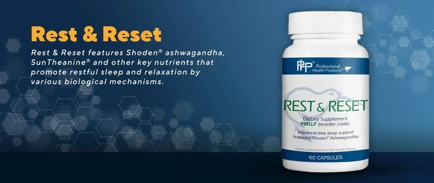 Professional Health Products Rest & Reset Sleep & Relaxation Support Complex, 60 Capsules