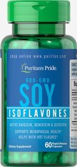 Без ГМО Изофлавони сої, Non-GMO Soy Isoflavones, Puritan's Pride, 750 мг, 60 капсул