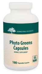 Вітаміни з харчовими волокнами і ферментами Genestra Brands (Phyto Greens) 180 капсул