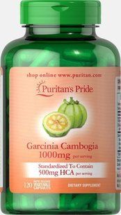 Гарцинія камбоджійська, Garcinia Cambogia, Puritan's Pride, 500мг, 120 капсул