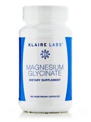 Магний глицинат Klaire Labs (Magnesium Glycinate) 100 вегетарианских капсул купить в Киеве и Украине