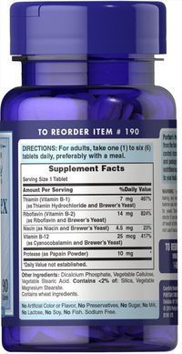 Витамины группы В Puritan's Pride (Vitamin B-Complex and Vitamin B-12) 90 таблеток купить в Киеве и Украине