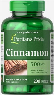 Корица Puritan's Pride (Cinnamon) 500 мг 200 капсул купить в Киеве и Украине