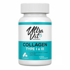 Колаген тип 1 і 3 VPLab (Collagen Type I & III) 120 капсул