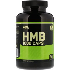 Гидроксиметилбутират (BCAA) (HMB1000 Caps), Optimum Nutrition, 90 капсул купить в Киеве и Украине