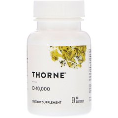 Витамин Д3 Thorne Research (Vitamin D3) 10000 МЕ 60 капсул купить в Киеве и Украине