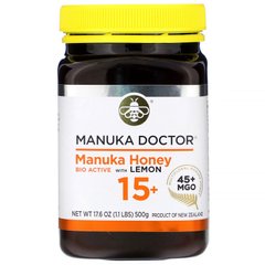 Манука мед с лимоном 15+ Manuka Doctor (Manuka Honey with Lemon) 500 г купить в Киеве и Украине