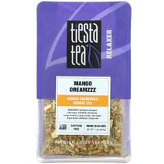 Tiesta Tea Company, Розсипний чай преміум-класу, манго Dreamzzz, без кофеїну, 1,5 унції (42,5 г)