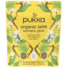 Органічне лате з куркумою без кофеїну Pukka Herbs (Turmeric Glow Organic Latte Caffeine-Free) 75 г