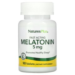 Nature's Plus, Мелатонін, 5 мг, 90 таблеток