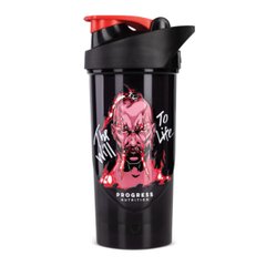 Shaker The Will To Life - 700ml Black-Red Progress Nutrition