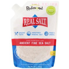 Древняя мелкая морская соль, Real Salt, 26 унций (737 г) купить в Киеве и Украине