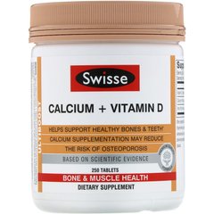 Кальцій + вітамін Д, Calcium + Vitamin D, Swisse, 250 таблеток