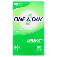One-A-Day, Energy, мультивітамінна / мультимінеральна добавка, 50 таблеток