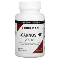 L-карнозин Kirkman Labs (L-Carnosine) 200 мг 90 капсул купить в Киеве и Украине