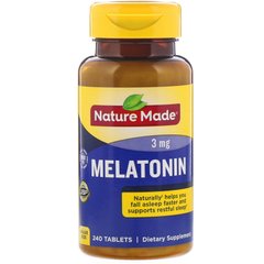 Мелатонин Nature Made (Melatonin) 3 мг 240 таблеток купить в Киеве и Украине