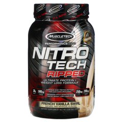 Сироватковий протеїн французька ваніль Muscletech (Nitro Tech Ripped) 907 г