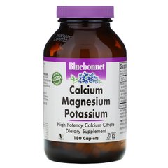 Калій, кальцій і магній Bluebonnet Nutrition (Calcium, Magnesium, Potassium) 180 капсул