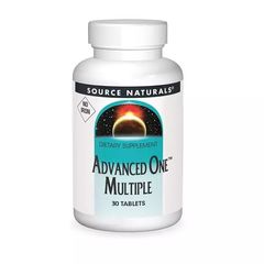 Мультивітаміни та Мінерали без заліза Source Naturals (Advanced One Multiple No Iron) 30 таблеток