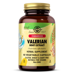 Валериана экстракт корня Solgar (Valerian Root Extract) 60 вегетарианских капсул купить в Киеве и Украине