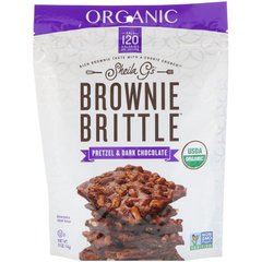 Печиво органічне Brownie Brittle, крендель і темний шоколад, Sheila G's, 5 унцій (142 г)