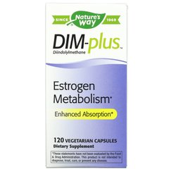 DIM-plus, с формулой, улучшающей метаболизм эстрогенов, Nature's Way, 120 капсул купить в Киеве и Украине