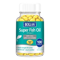 Биоглан Омега-3 Рыбий Жир EPA & DHA 556 мг Bioglan (Omega-3 Super Fish Oil) 100 капсул купить в Киеве и Украине