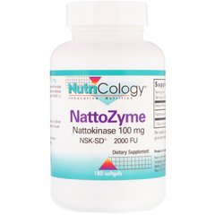Для пищеварения, NattoZyme, Nutricology, 100 мг, 180 мягких таблеток купить в Киеве и Украине