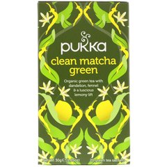 Зелений чай Матчу смак лимона Pukka Herbs (Matcha Green) 20 пакетів по 1,5 г