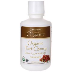 Органічний концентрат вишневого соку, Organic Tart Cherry Juice Concentrate, Swanson, 475 мл