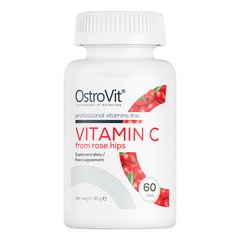 Вітамін C із шипшиною OstroVit (Vitamin C Rose Hips) 60 таблеток