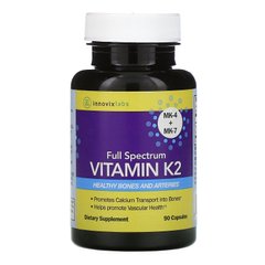 Витамин K2 полного спектра действия, InnovixLabs, 90 капсул купить в Киеве и Украине