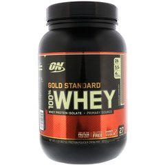 Gold Standard, 100% сироватка, фундук в шоколаді, Optimum Nutrition, 907 г