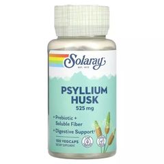 Лушпиння насіння подорожника Solaray (Psyllium Husk) 525 мг 100 вегетаріанських капсул