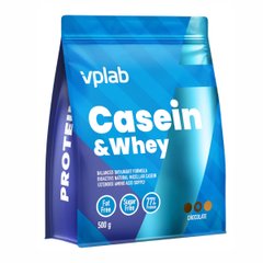 Казеїн і протеїн зі смаком шоколаду VPLab (Casein & Whey Chocolate) 500 г