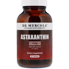 Астаксантин Dr. Mercola (Astaxanthin) 4 мг 90 капсул купить в Киеве и Украине